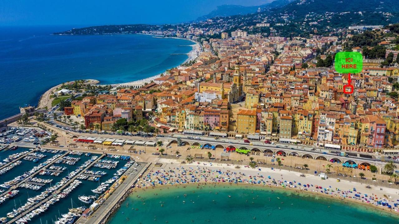 Menton, Centre Historique, Vue Mer Εξωτερικό φωτογραφία